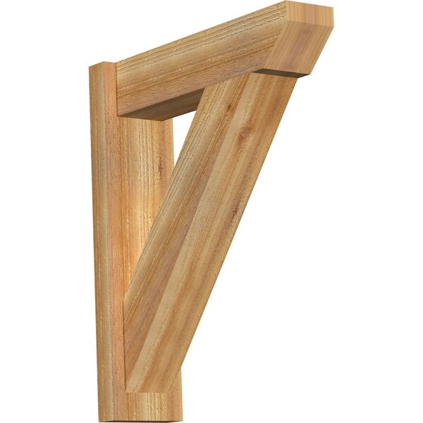 Ekena Millwork Traditional Slat Rough Sawn Outlooker, Western Red Cedar, 6"W x 22"D x 26"H OUT06X22X26TRA06RWR - main